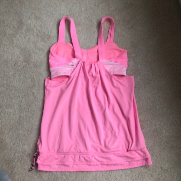 Lu Lu Lemon , pink work our top - Picture 2 of 4